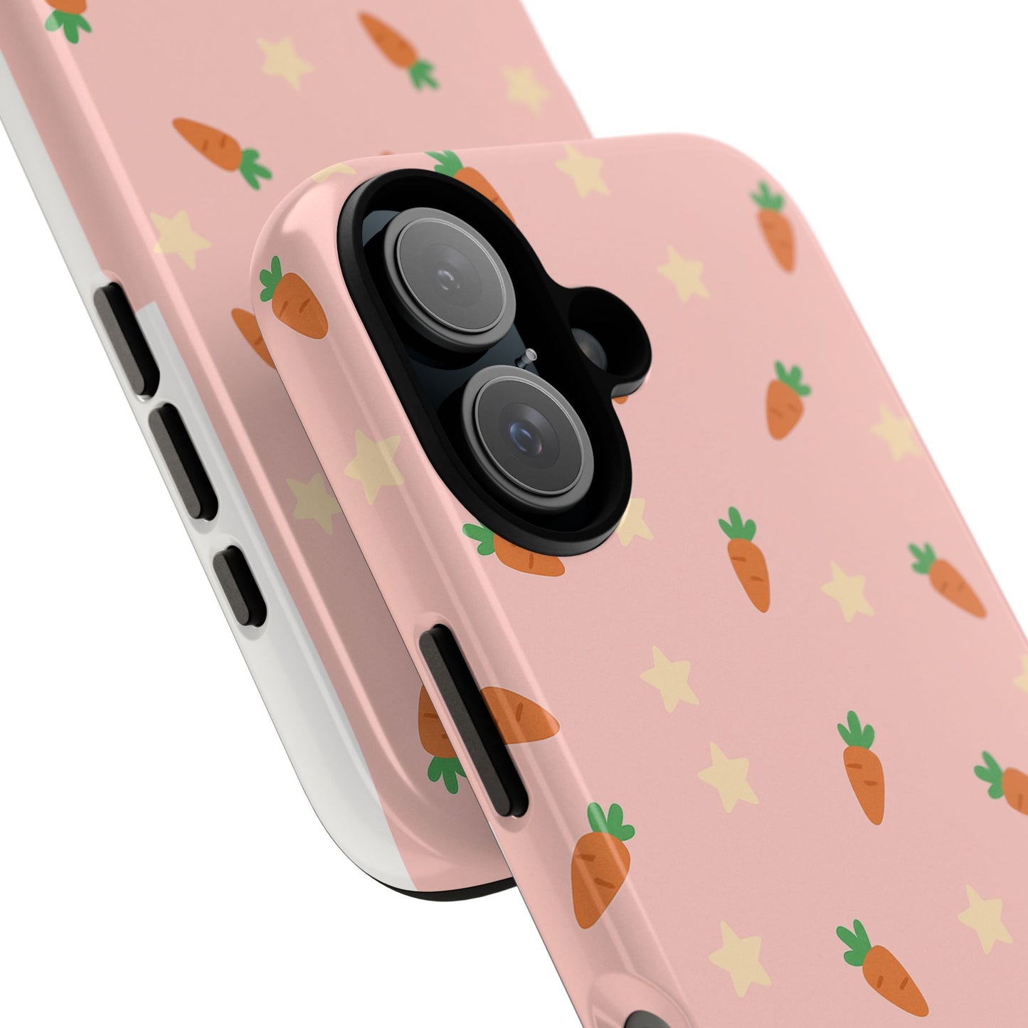 Carrot Pattern Phone Case, Cute Tough Phone Cover, Easter Gift, Vegetable Lover, Kids Gift