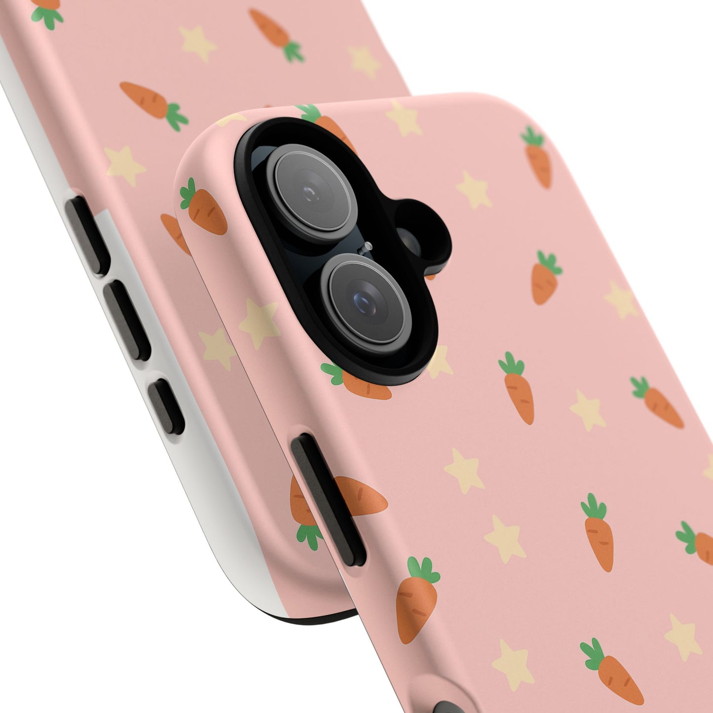 Carrot Pattern Phone Case, Cute Tough Phone Cover, Easter Gift, Vegetable Lover, Kids Gift