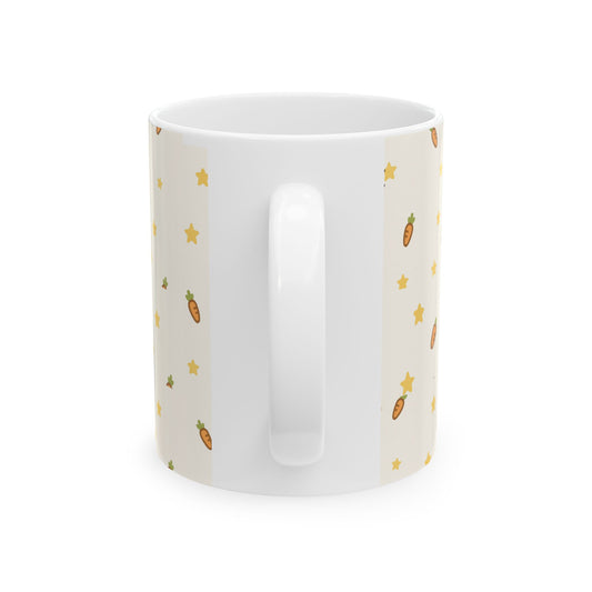 Cute Bunny Hello Autumn Ceramic Mug - Adorable Fall Coffee Cup, Seasonal Drinkware, Fall Gift, Kitchen Decor, Cozy Vibes